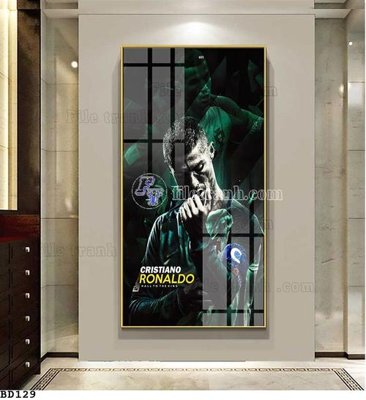 File gốc File tranh treo bóng đá BD128 (in 3D) cho trang trí