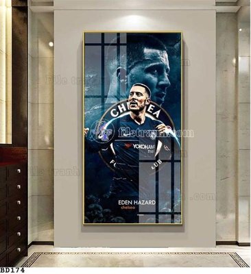 File gốc in ấn File tranh treo bóng đá BD173 chuẩn màu CMYK