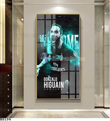 File PSD File tranh treo bóng đá BD193 (gốc) cho designer