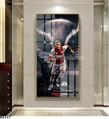 File gốc File tranh treo bóng đá BD196 (in ấn) không giới hạn