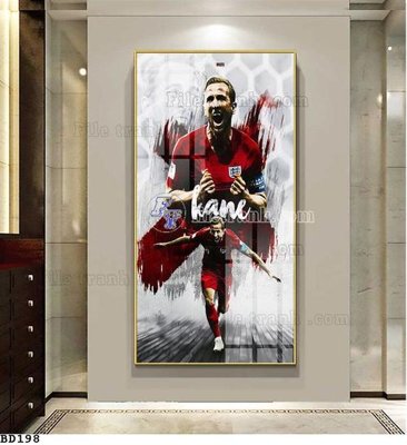 File tranh in trần 3D File tranh treo bóng đá BD197 (ảnh gốc)