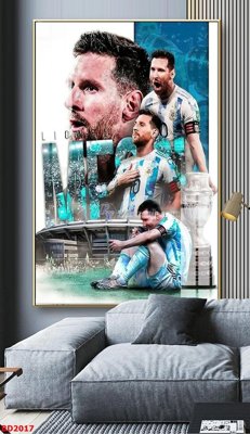 File in trần File tranh treo bóng đá BD2017 (bản gốc 3D) sống động