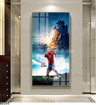 File gốc File tranh treo bóng đá BD204 (thiết kế) cho in ấn