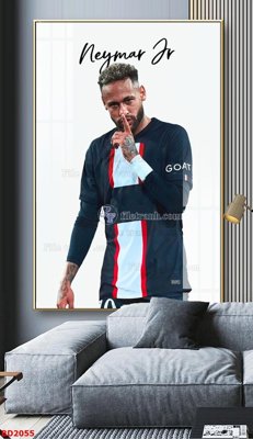 File tranh gốc PSD File tranh treo bóng đá BD2055 còn nguyên layer