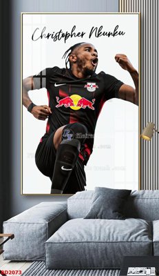 File gốc File tranh treo bóng đá BD2073 (in lụa) cao cấp