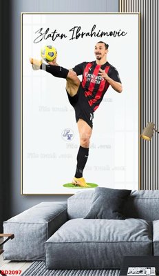 File gốc File tranh treo bóng đá BD2097 (dành cho trang trí nội thất)