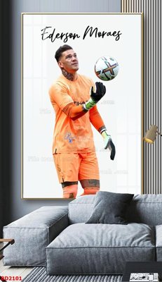 File in trần File tranh treo bóng đá BD2101 (bản gốc) hoa văn