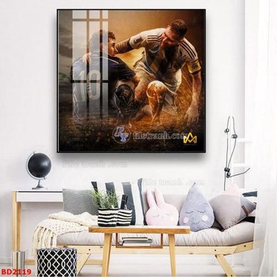 File gốc File tranh treo bóng đá BD2119 (PNG) chất lượng cao