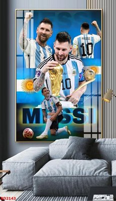 File gốc File tranh treo bóng đá BD2143 (in tráng gương) nghệ thuật