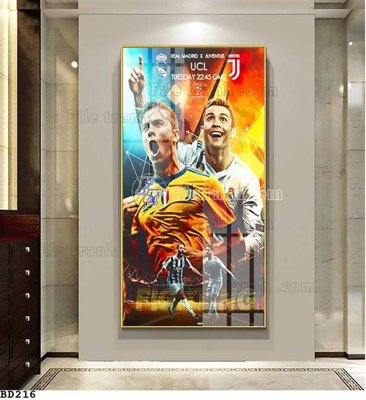 File gốc File tranh treo bóng đá BD215 (in mica) làm quà tặng