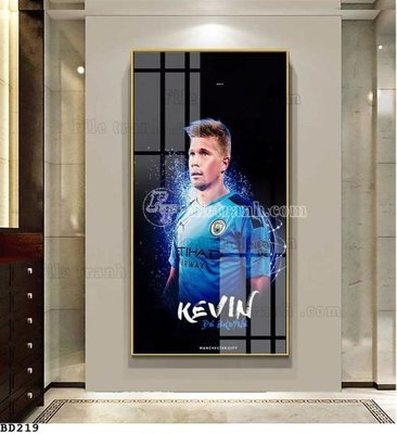 File gốc File tranh treo bóng đá BD218 (in lụa) tranh phong thủy