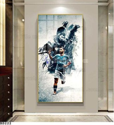 File tranh gốc PSD File tranh treo bóng đá BD221 còn nguyên layer