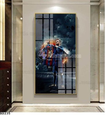 File gốc File tranh treo bóng đá BD234 (in lụa) cao cấp