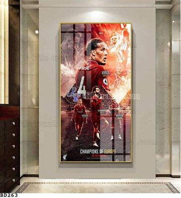 File tranh File tranh treo bóng đá BD262 (bản gốc) trang trí văn phòng