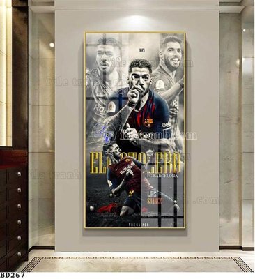 File tranh in tráng gương File tranh treo bóng đá BD266 (siêu nét)