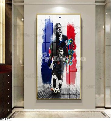 File tranh gốc File tranh treo bóng đá BD270 chủ đề hiện đại