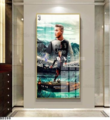 File gốc File tranh treo bóng đá BD287 (in lụa) tranh mã đáo