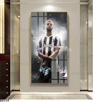 File gốc File tranh treo bóng đá BD337 (in ấn) màu sắc trung thực