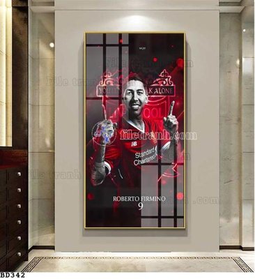 File gốc in ấn File tranh treo bóng đá BD341 chất lượng vượt trội