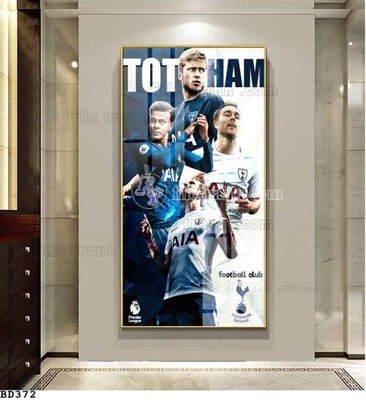 File gốc File tranh treo bóng đá BD371 (in tráng gương) sang trọng