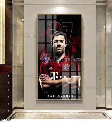 File in mica File tranh treo bóng đá BD381 (ảnh gốc) đẹp