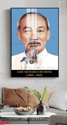 File tranh gốc File tranh bác hồ in ấn BH104 (bản quyền) độc đáo