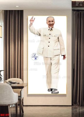 Download file gốc File tranh bác hồ in ấn BH107 (độ nét cao)