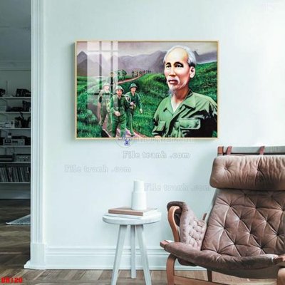 File gốc File tranh bác hồ in ấn BH120 (PNG) nền trong suốt