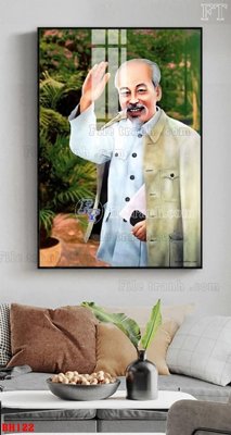 File ảnh File tranh bác hồ in ấn BH122 (gốc) trang trí khách sạn