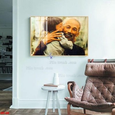 File gốc File tranh bác hồ in ấn BH126 (trang trí) phòng ngủ