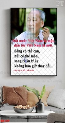 File ảnh File tranh bác hồ in ấn BH137 (gốc) in poster