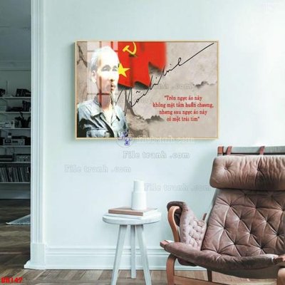 File gốc in ấn File tranh bác hồ in ấn BH147 chuẩn màu CMYK