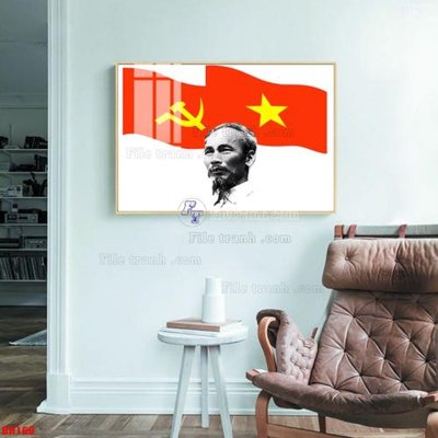 File in ấn chuyên nghiệp File tranh bác hồ in ấn BH166 (file gốc)
