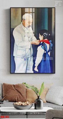 File ảnh File tranh bác hồ in ấn BH181 (gốc) dùng in Pano