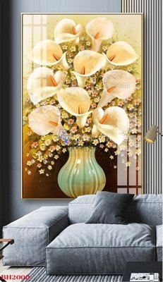 Download file gốc File tranh bình hoa B2000 (in mica) trong suốt