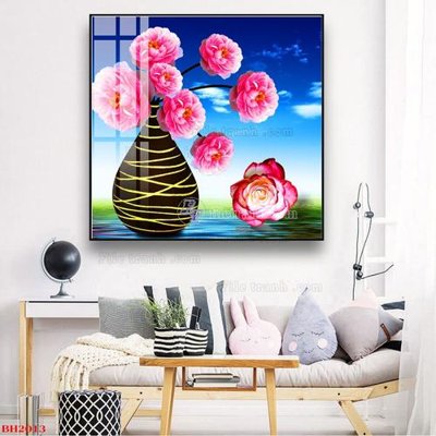 File gốc File tranh bình hoa B2013 (in mica) làm bảng hiệu