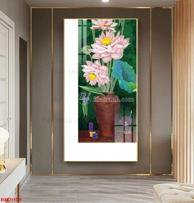 File PSD File tranh bình hoa B2079 (gốc) nhiều lớp (multi-layer)