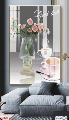 Download file gốc File tranh bình hoa B2123 (in lụa) cao cấp