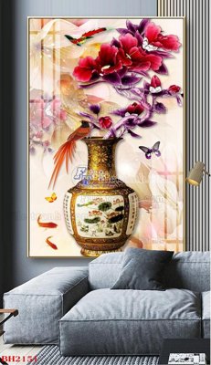 File tranh trang trí File tranh bình hoa B2151 (tải file gốc)