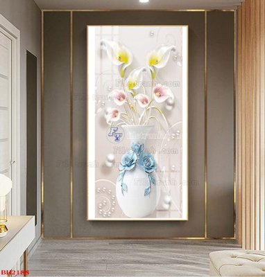 File gốc File tranh bình hoa B2188 (PNG) nền trong suốt