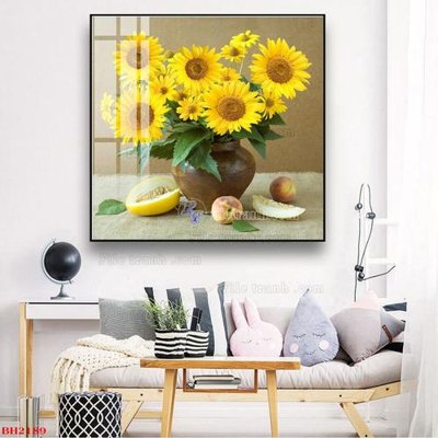 File tranh trang trí File tranh bình hoa B2189 (tải file gốc)