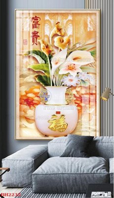 File tranh File tranh bình hoa B2235 (gốc) in film