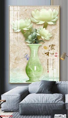 File PSD File tranh bình hoa B2239 (gốc) tách lớp chi tiết