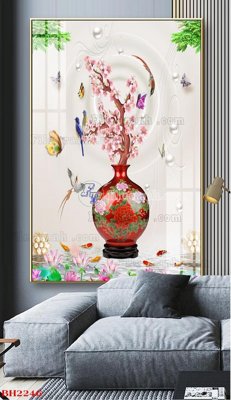 File gốc File tranh bình hoa B2246 (AI/EPS) cho in ấn