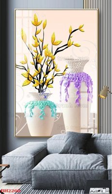 File gốc File tranh bình hoa B2260 (cho in ấn) từ kho Filetranh