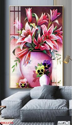 File gốc File tranh bình hoa B2279 (cho in 3D) độc đáo