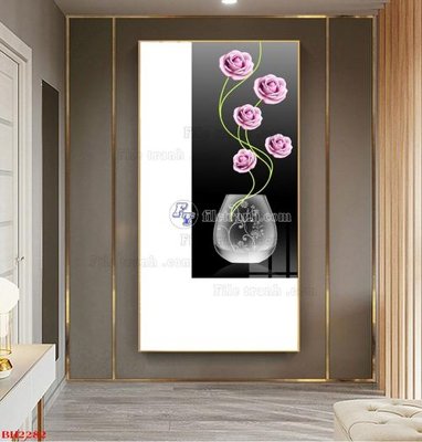 Tải file gốc File tranh bình hoa B2282 (in khổ lớn) không vỡ