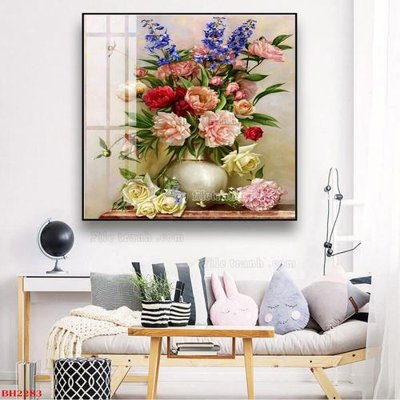 File gốc File tranh bình hoa B2283 (phong cách) tối giản