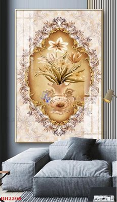 File PSD File tranh bình hoa B2298 (bản gốc) dễ dàng edit