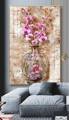 File gốc File tranh bình hoa B2300 (trang trí) phòng làm việc